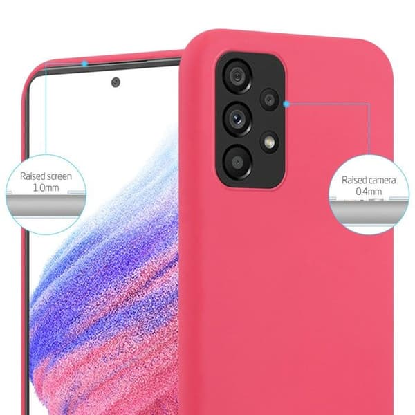 Skyddsfodral för Samsung Galaxy A53 5G CANDY RÖD Stötsäker Silikon Röd