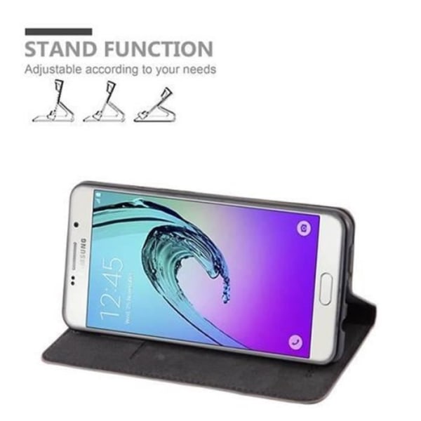 Samsung Galaxy A7 2016 (6) Fodral i KAFFEBRUNT från Cadorabo (INVISIBLE MAGNETIC CLOSURE Design) Fodral med fullständigt skydd