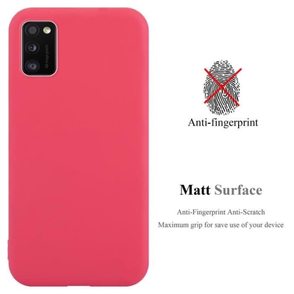 Fodral till Samsung Galaxy A41 i CANDY RED Cadorabo Cover Protection Silikon TPU-fodral