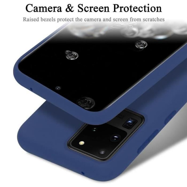 Cadorabo skal för Samsung Galaxy S20 Ultra - i blått - Flexibel TPU-silikon Blå