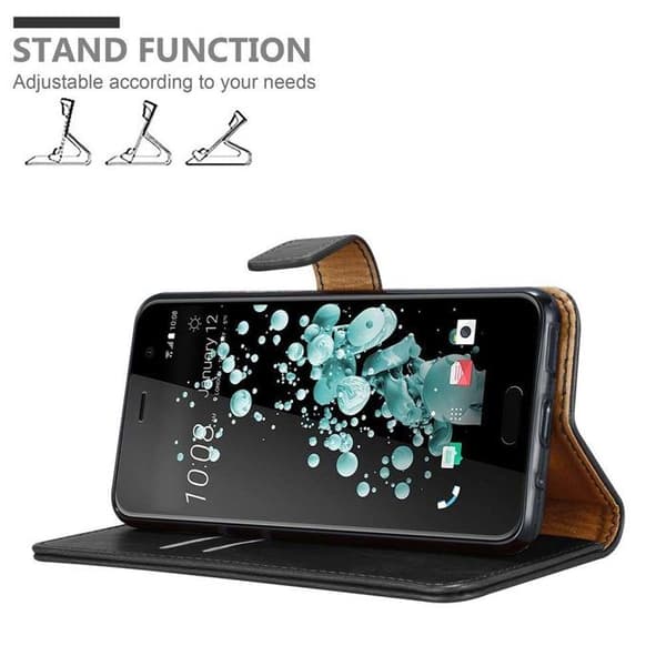 Skyddsfodral för HTC U PLAY i JET BLACK Svart
