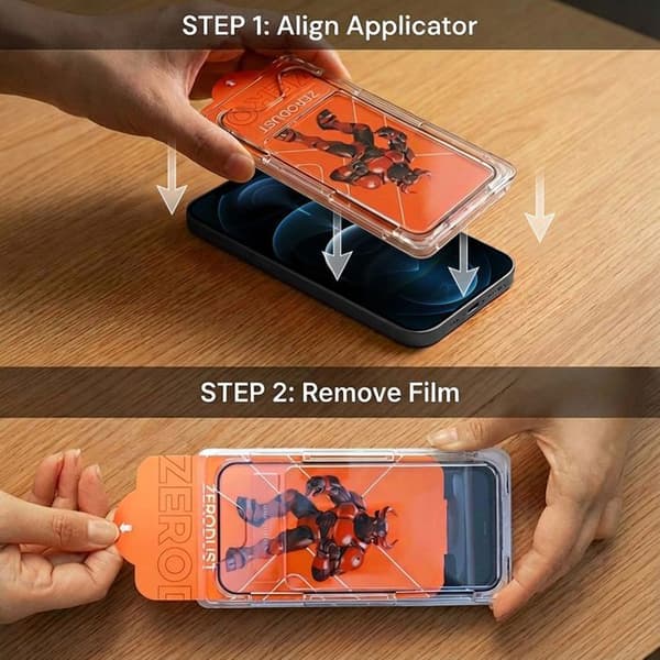 Härdat glas för iPhone 12 PRO Skärmskydd Vit