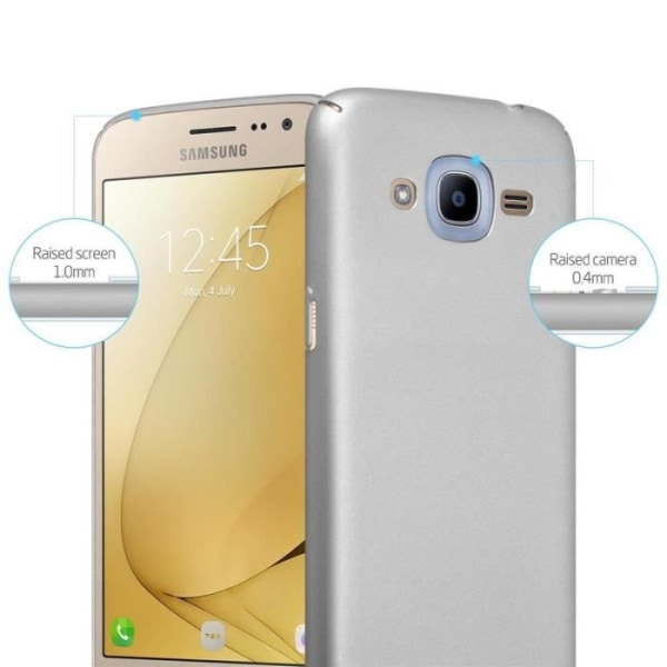 Cadorabo Fodral till Samsung Galaxy J2 2016 i METALLISKT SILVER