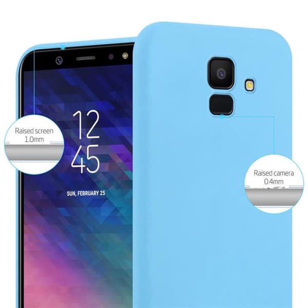 Skyddsfodral för Samsung Galaxy J6 2018 CANDY BLÅ Stötabsorberande Silikon Blå