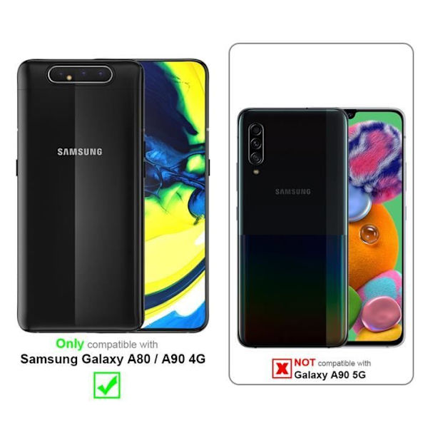 Fodral för Samsung Galaxy A80 / A90 4G Fodral i DARK BLUE FROST Fodral Skydd Silikon TPU Fodral Frost mörkblå