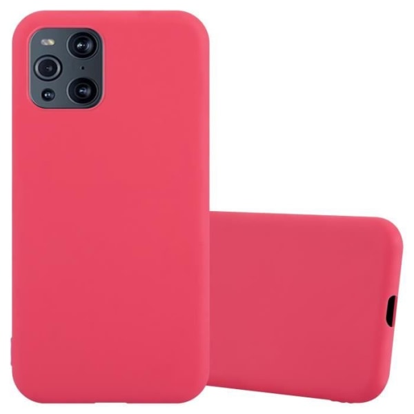 Coque - CADORABO - Oppo FIND X3 PRO - Candy Rouge - Silikon TPU - Stötskydd Candy Red