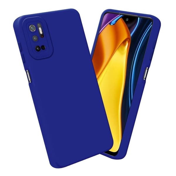 Skyddsfodral för Xiaomi RedMi NOTE 10 5G / POCO M3 PRO 5G i FLUID BLÅ Stötsäker Skyddsfodral Blå