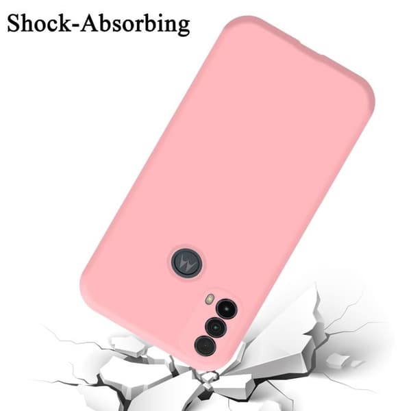 Skyddsskal för Motorola MOTO E20 / E30 / E40 Stötabsorberande i LIQUID PINK Ros