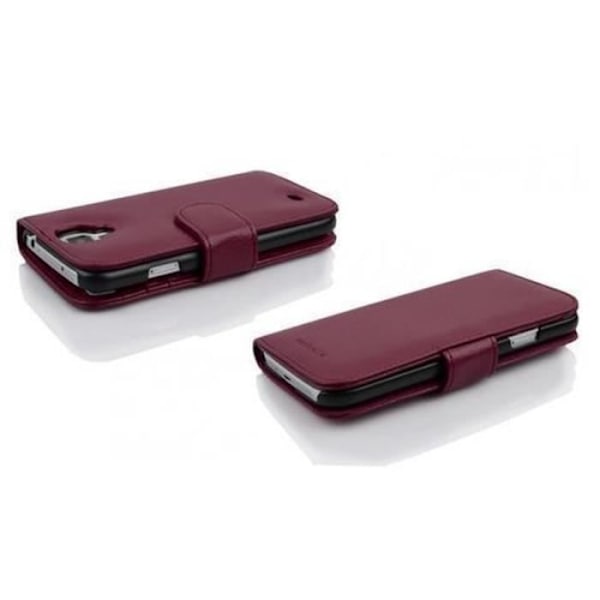 Fodral till Galaxy S4 MINI - CADORABO - Lila - Imiterat läder - 360° flik - Integrerat skydd Lila