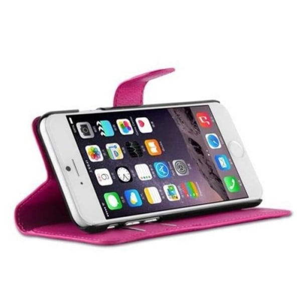 Apple iPhone 6 Fodral - iPhone 6S i CANDY PINK från Cadorabo Helt skyddsfodral med flip flik och horisontellt stativ