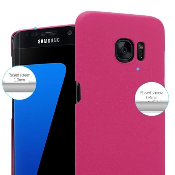 Coque - CADORABO - Samsung Galaxy S7 EDGE - Hårdskydd - Matt Design - Färg Rosa Rosa