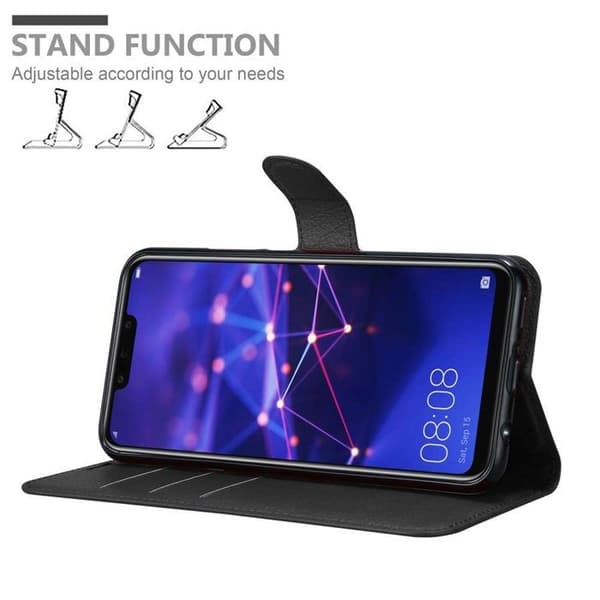 Etui för Huawei MATE 20 LITE i JET BLACK Svart