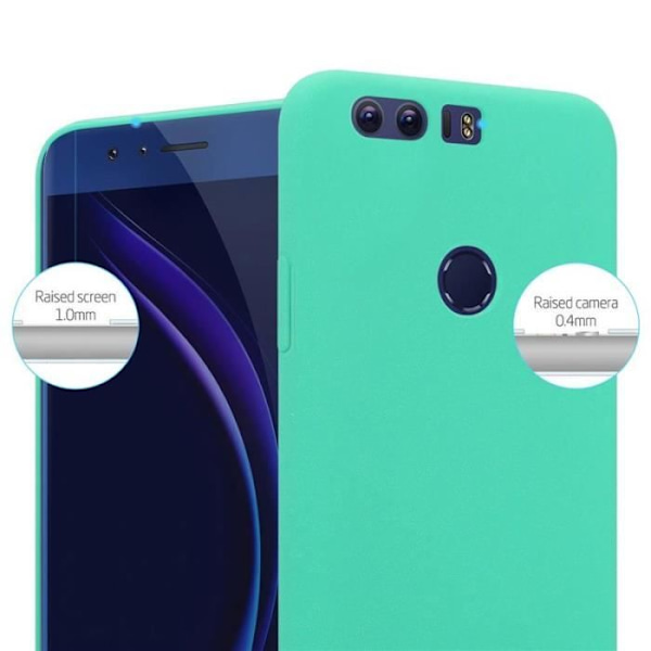Coque - CADORABO - Honor 8 - Hård Skydd - Matt Design - Grön Färg Grön
