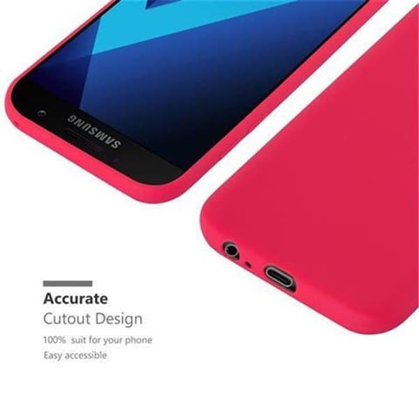 Skyddsfodral för Samsung Galaxy A3 2017 CANDY RÖD Stötsäker Silikon Röd