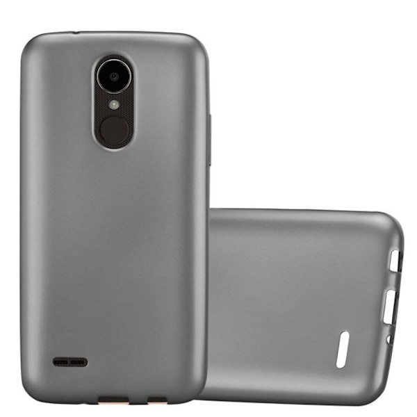 Coque för LG K4 2017 Hölje i METALLISK GRÅ Etui Fodral Skydd Silikon TPU Fodral matt Grå