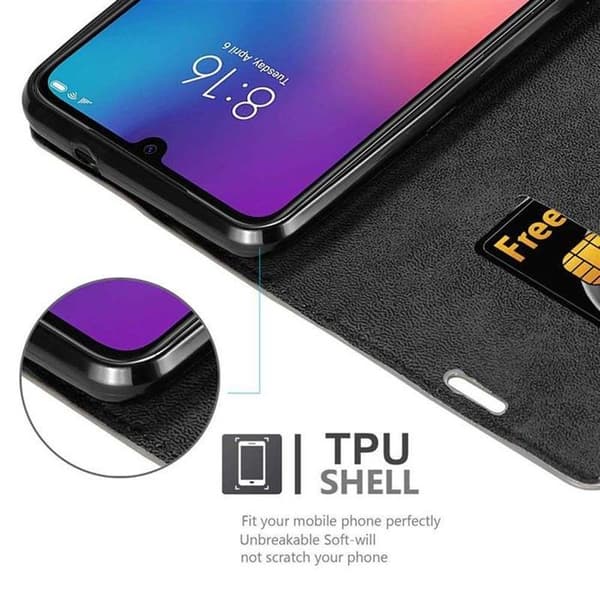 Fodral för Xiaomi Mi 9 i MÖRK BRUN brun