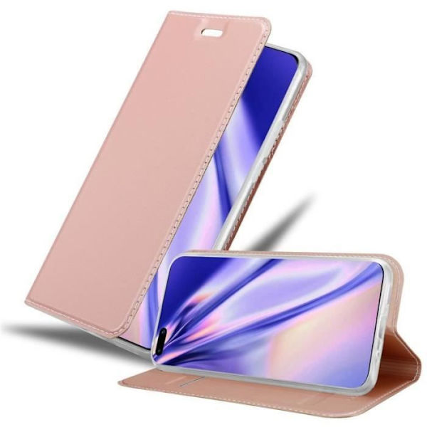 Fodral till Huawei P40 PRO - CADORABO - Rosa - Magnetskydd - Kortfack - Matt design Rosa