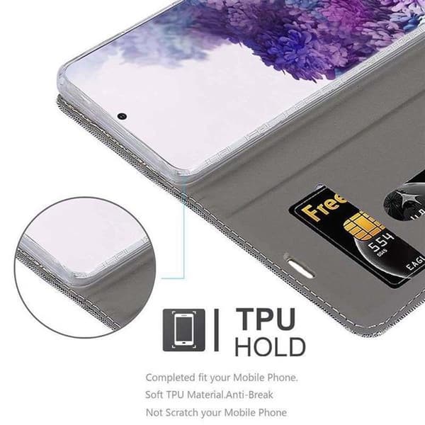 Skyddsfodral för Samsung Galaxy S20 i LJUST GRÅ BRUN Stötskyddande Etui Grå