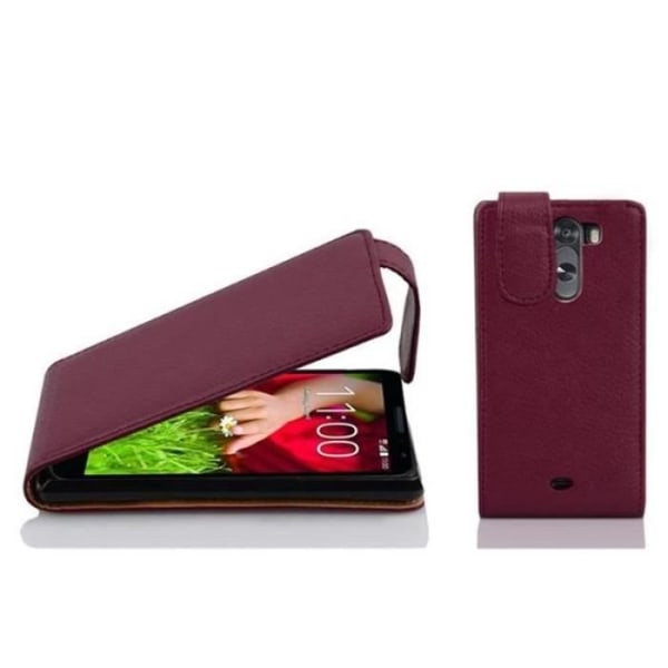 Cadorabo Fodral LG G2 MINI DESIGN FLIP Style Fodral Fodral Fodral konstläder Struktur ORCHID LILA