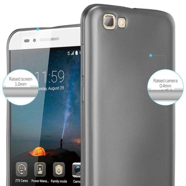 Skyddsfodral för ZTE Blade A612 Skyddsfodral i MATTS GRÅ METALLISK Design Grå