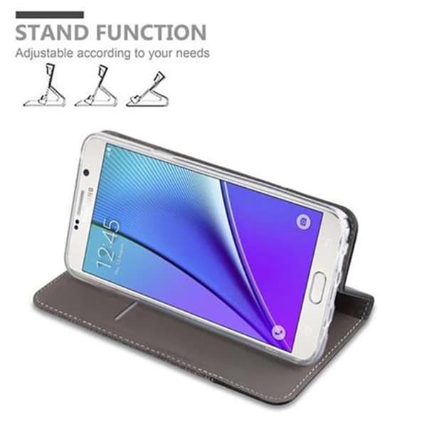 Skyddsfodral för Samsung Galaxy NOTE 5 i GRÅSVART Stötskyddande Etui Grå