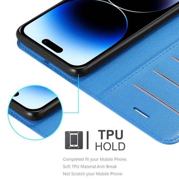 Etui för iPhone 14 PRO i PASTELLBLÅ Blå