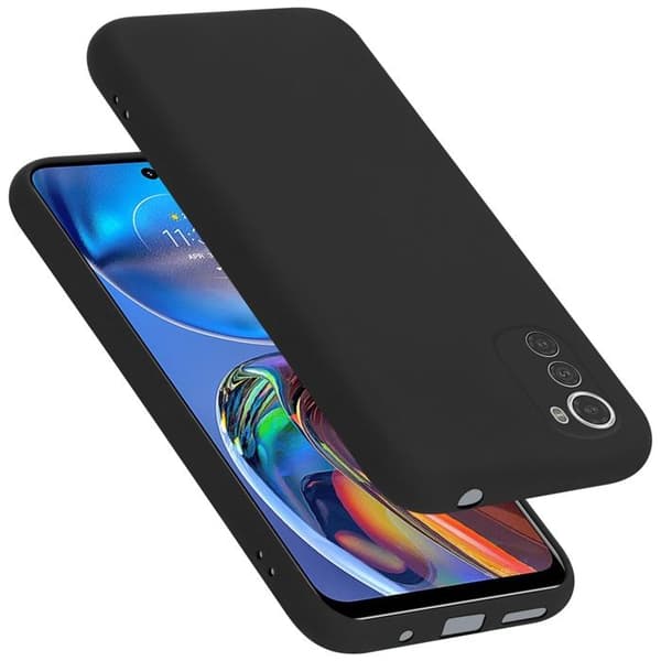 Skyddsfodral för Motorola MOTO E32 4G / E32S Stötskydd i LIQUID BLACK Svart