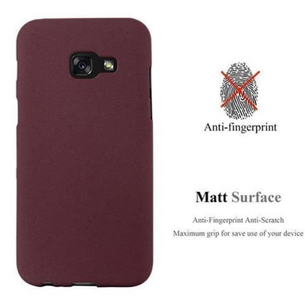 Samsung Galaxy A5 2017 (7) Fodral i FROST LILAC BORDEAUX från Cadorabo (FROST Design) Ultratunt mjukt silikon TPU-gelskydd