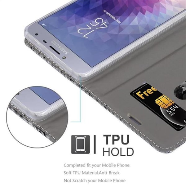 Cadorabo Fodral till Samsung Galaxy J4 2018 i LJUSGRÅ BRUN