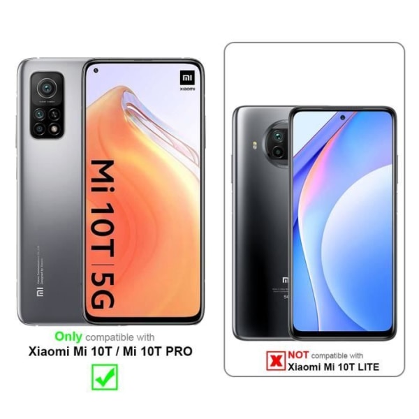 Coque - CADORABO - Mi 10T / Mi 10T PRO - Hybrid skydd - Silicon TPU - Matt design Svart