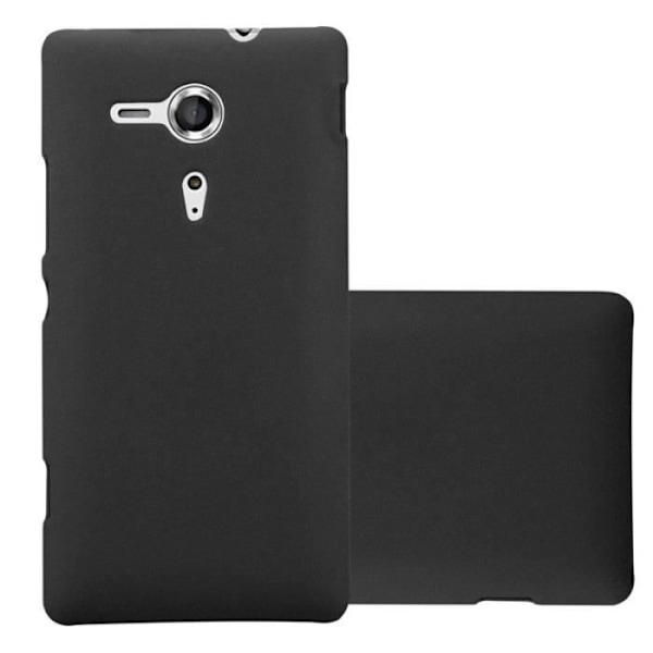 Coque - CADORABO - Sony Xperia SP - Hårdt Beskyttelse - Mat Design - Farve Sort Svart