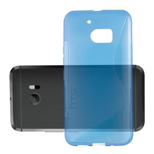 HTC 10 Fodral CELESTIAL BLUE Cadorabo DESIGN S Gel TPU Silikonskydd Fodral Skydd Ultra Slim Bumper Himmelsk blå