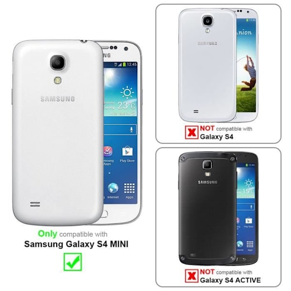 Coque - CADORABO - Samsung Galaxy S4 MINI - Silikon TPU - Stötskydd - Matt Design Frost Blå Mörk