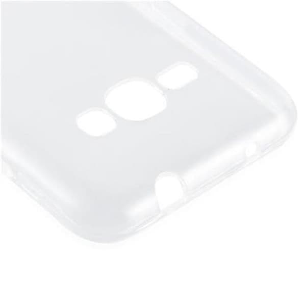 Transparent stötsäker silikonfodral för Samsung Galaxy TREND 3 Vit
