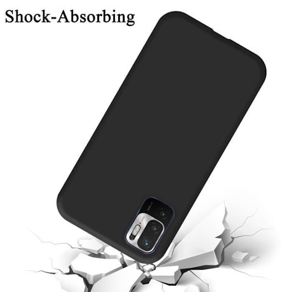 Coque - CADORABO - Xiaomi RedMi NOTE 10 5G / POCO M3 PRO 5G - Silikon TPU - Stötsäkerhet - Trendig design Svart