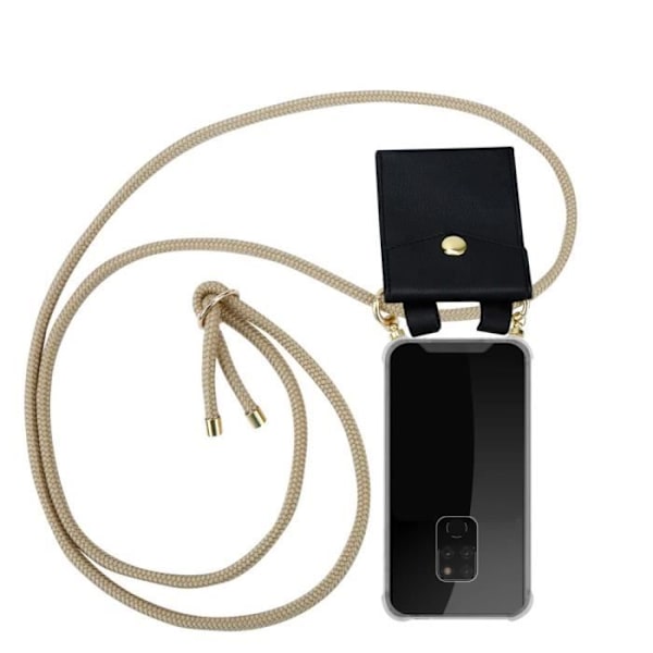 Coque - CADORABO - Huawei MATE 20 - Silikon TPU - Glänsande Brun - Fodral med Rem kastanj