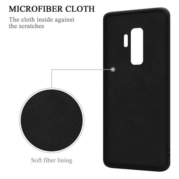 Skal för Samsung Galaxy S9 PLUS i LIQUID BLACK Stötabsorberande skydd Svart
