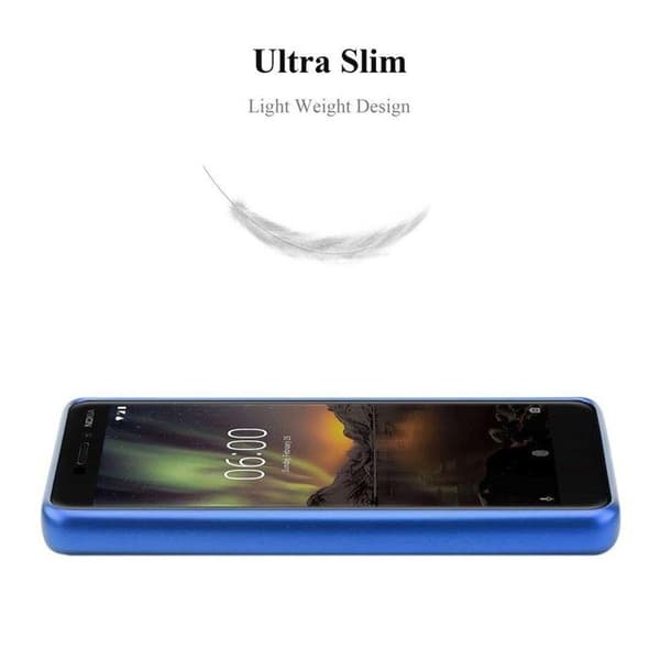 Skyddsskal för Nokia 6.1 Skyddsskal i MATTE METALLBLÅ Design METALLISK BLÅ