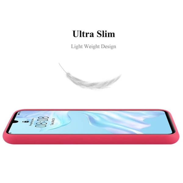 Skyddsskal för Huawei P30 CANDY RÖD Stötsäker Silikon Röd