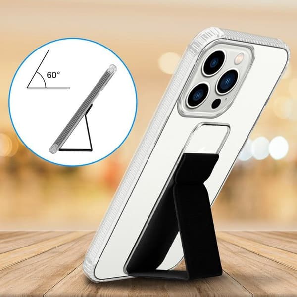 iPhone 11 PRO MAX svart skal med stöd och ställfunktion Svart
