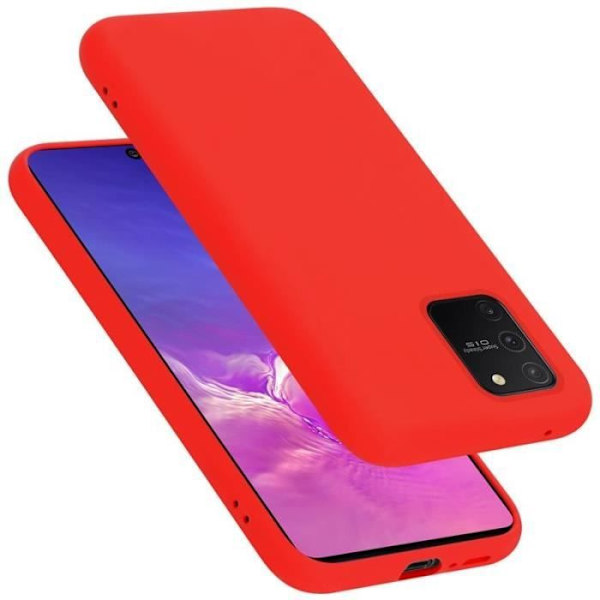 Telefonfodral - CADORABO - Samsung Galaxy A91/S10 Lite/M80S - Silikon TPU - Röd - Optimal skydd Röd