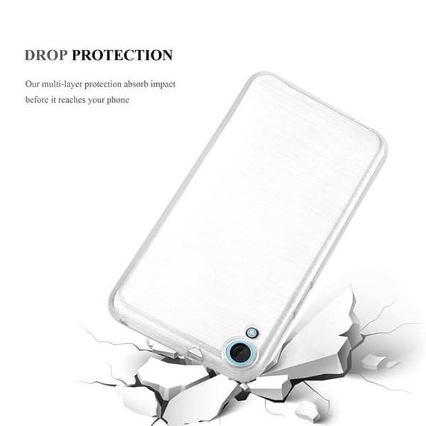 Skyddsfodral för HTC Desire 820 SILVER Stötskydd Grå