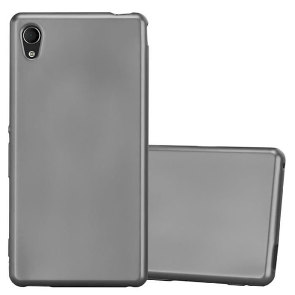 Mobilskal - CADORABO - Sony Xperia M4 Aqua - Silikon TPU - Stötskydd - Tunn och lätt design Grå