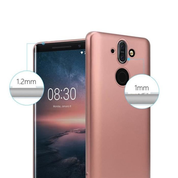 Mobilskal - Cadorabo - Nokia 8 Sirocco - Ultra Slim - Stötsäker - Metallisk Roséguld METALLISK ROSÉ GULD