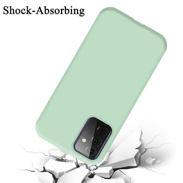 Coque - CADORABO - Samsung Galaxy A72 4G/5G - Silikon TPU - LIQUID LIGHT GREEN - Stötsskydd VÄTSKA LJUSGRÖN