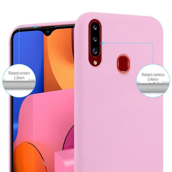 Skyddsfodral för Samsung Galaxy A20s CANDY ROSE VIF Stötsäker Silikon Ros