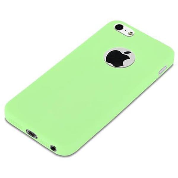 Skal för iPhone 5 / 5S / SE 2016 CANDY GRÖN PASTELL Stötsäker Silikon Grön