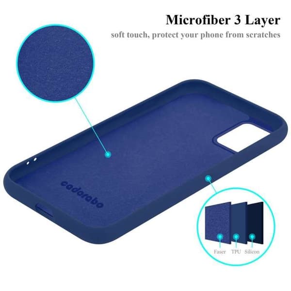 Skyddande stötsäker skal för Samsung Galaxy M31s i LIQUID BLUE Blå