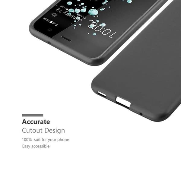Skyddsskal för HTC U PLAY Skyddsskal i MATTSILVER Metallic Design Grå