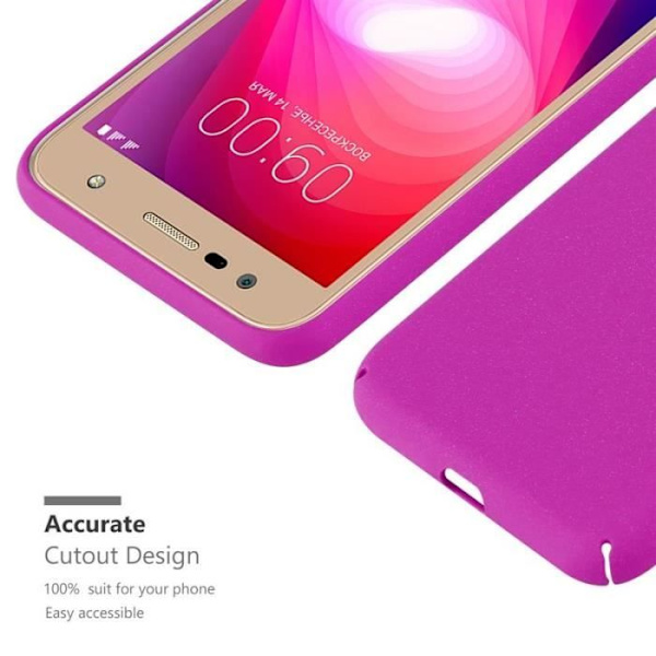 Coque - CADORABO - LG X Power 2 - Skydd 360° - Halkfri - Matt Rosa